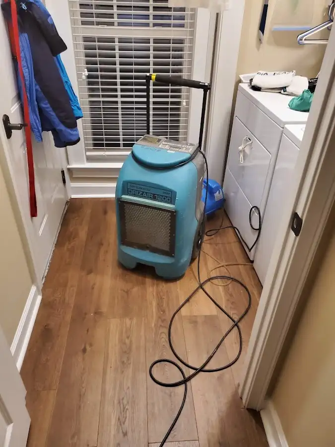 Commercial dehumidifier deployed for Flood Damage Cleanup in Madras