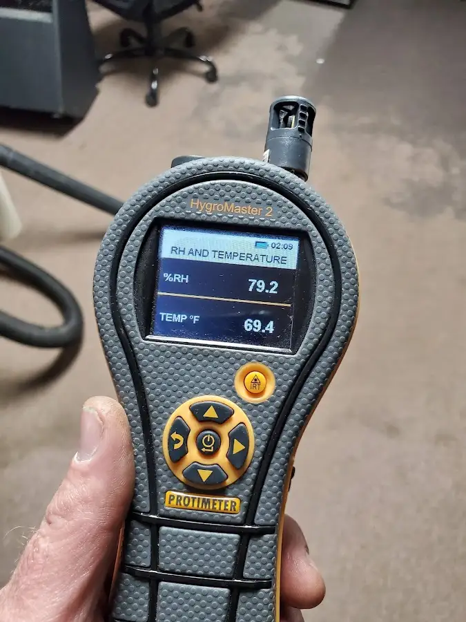 Moisture meter humidity assessment for Fire & Smoke Damage Restoration in Madras